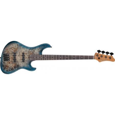 Bajos Eléctricos Ibanez Ibanez MDM1600-CTL Bajo eléctrico con funda Cosmic Blue Starburst Low Gloss