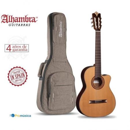 Guitarras Clásicas y Españolas Alhambra Alhambra CS-1 CW ELECTRIFICADA FISHMAN E1+ Funda 9738 25mm