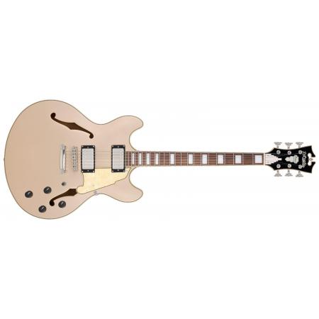 Guitarras Eléctricas D'Angelico Premier DC XT Satin Desert Gold Guitarra Eléctrica