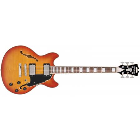 Guitarras Eléctricas D’Angelico Premier Mini DC XT Honey Burst Guitarra Eléctrica
