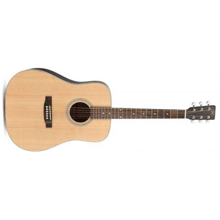 Guitarras Acústicas SX SD204TBK Trans Black Guitarra Acústica