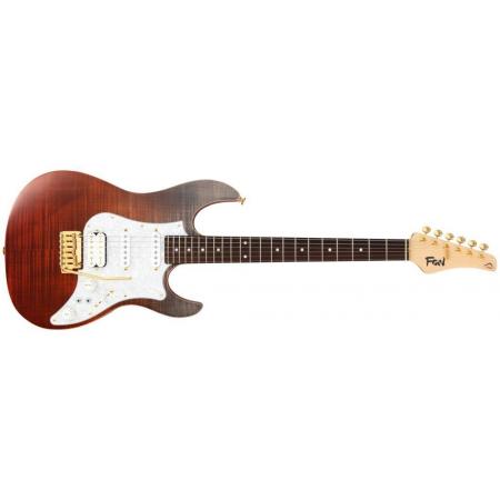 Guitarras Eléctricas Fujigen Expert Odyssey Ripe Kaki Gradiation Guitarra Eléctrica