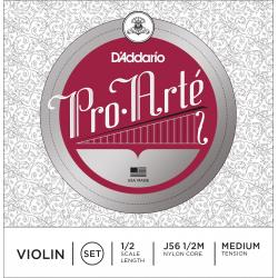 Cuerdas para instrumentos de arco Daddario J56 Pro Arte Juego Violín 1/2