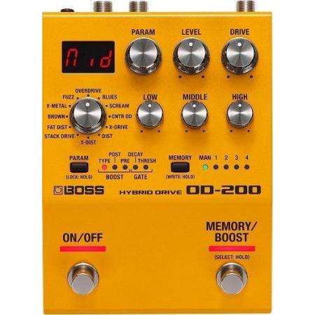 Pedales de guitarra Boss OD200 Hybrid Drive