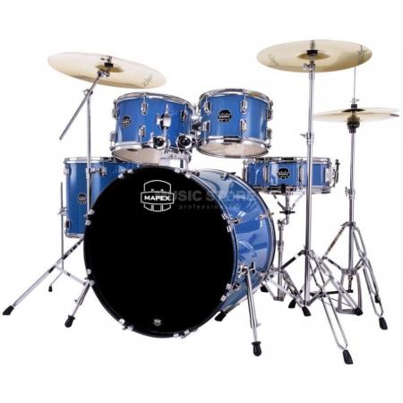Batería Acústica Mapex Comet Jazz Batería Acústica Completa Indigo Blue 