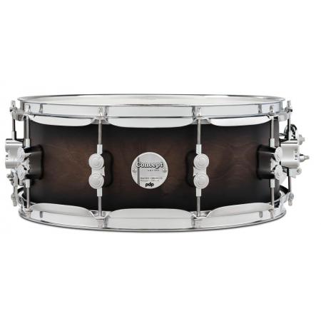 Cajas de Batería PDP By DW Concept Maple 14"x5,5" Caja Satin Charcoal Burst Lacquer