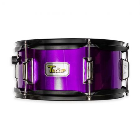Tambores Tucker JD-SD05 12"x5.5" Purpura Tambor Junior semi profesional con bordonera 