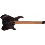Cort SPACE G6MS SGTK Guitarra Eléctrica Headless con funda Semi Gloss Trans Black