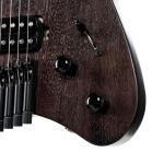 Cort SPACE G6MS SGTK Guitarra Eléctrica Headless con funda Semi Gloss Trans Black