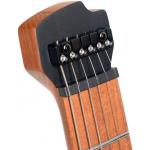 Cort SPACE G6MS SGTK Guitarra Eléctrica Headless con funda Semi Gloss Trans Black