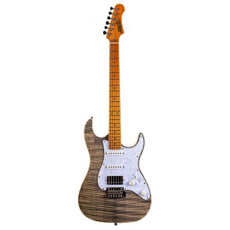 Guitarras Eléctricas Jet Guitars  JS450-TBK-HSS Transparent Black Guitarra Eléctrica