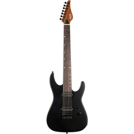 Guitarras Eléctricas Jet JS507 Stygian Satin Black Guitarra Eléctrica 7 Cuerdas 
