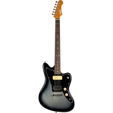Guitarras Eléctricas Jet JJ350 Baritone Moonburst Silver Burst Guitarra Eléctrica