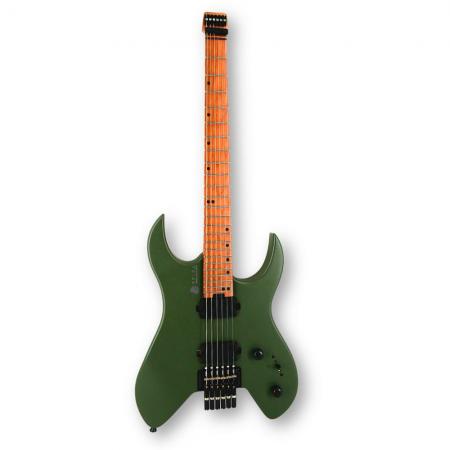 Guitarras Eléctricas Spira S400H-MGR Headless Satin Green Guitarra Eléctrica