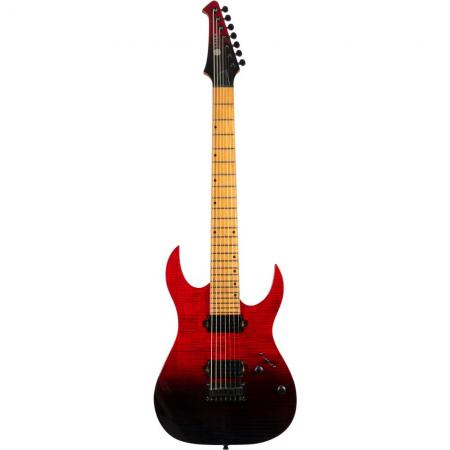 Guitarras Eléctricas Spira S457-TRD 7 Cuerdas Transparent Red Guitarra Eléctrica