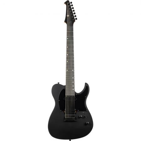 Guitarras Eléctricas Spira T407-MBK 7 Cuerdas Satin Black Guitarra Eléctrica 
