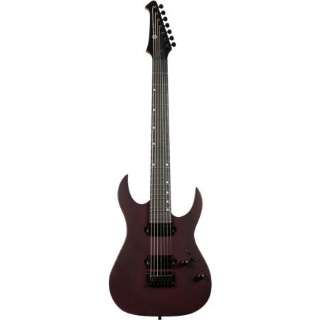 Guitarras Eléctricas Spira S407-MWR 7 Cuerdas Satin Wine Red Guitarra Eléctrica