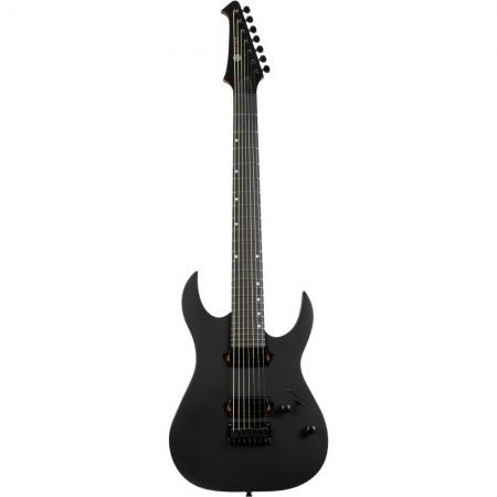 Guitarras Eléctricas Spira S407-MBK 7 Cuerdas Satin Black Guitarra Eléctrica