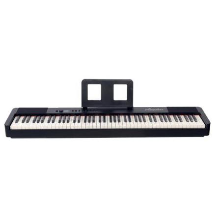Pianos Electrónicos Amadeus PA-10 Piano Digital Portátil Negro con batería y funda