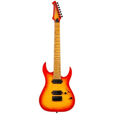 Guitarras Eléctricas Spira S507-QFB 7 Cuerdas Fireburst Guitarra Eléctrica