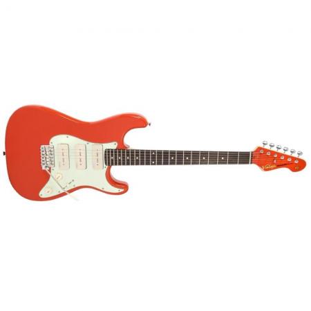 Guitarras Eléctricas Vintage Reissued V6 Guitarra Eléctrica Firenza Red
