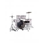 Mapex Comet Batería Acústica 22" White Thin Grain con Herrajes y Platos