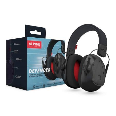Otros accesorios Alpine Defender Cascos de Protección Auditiva Negro