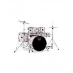Mapex Comet Batería Acústica 18" White Thin Grain con Herrajes y Platos