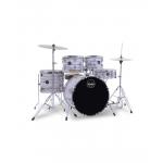 Mapex Comet Batería Acústica 20" White Marblewood con Herrajes y Platos