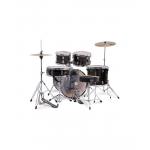 Mapex Comet Batería Acústica 20" Ebony Yellow Grain con Herrajes y Platos