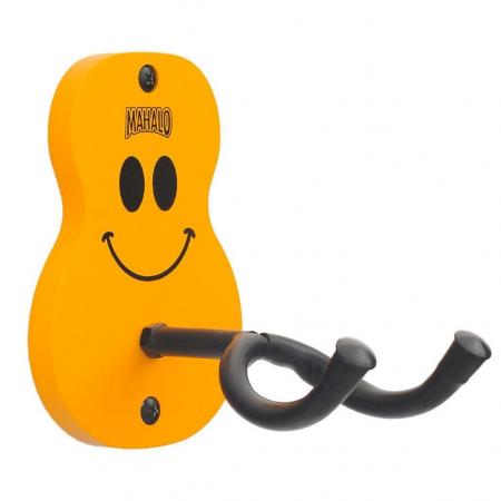 Otros accesorios de ukelele Mahalo MZHA1S Soporte Pared Corto Ukelele Amarillo