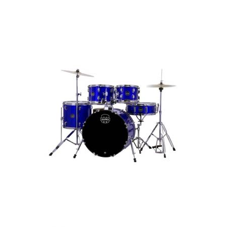 Batería Acústica Mapex Comet Batería Acústica 22" Indigo Blue con Herrajes, Platos y Baquetas