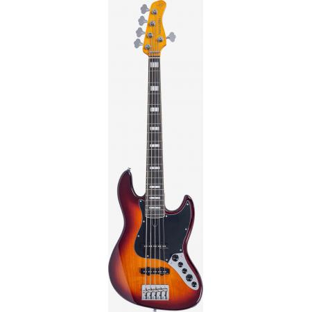 Bajos eléctricos Marcus Miller Sire Marcus Miller V7 ALDER-5 New Gen NAT Bajo Eléctrico 5 cuerdas Tobacco Sunburst