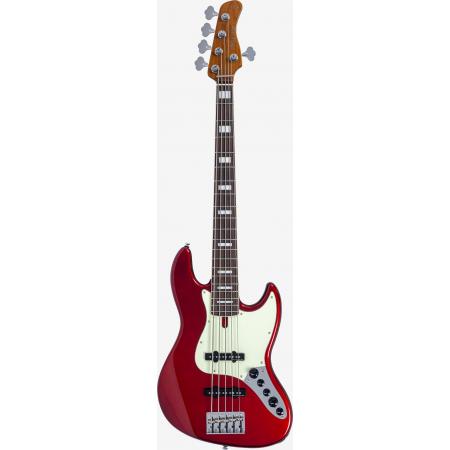 Bajos eléctricos Marcus Miller Sire Marcus Miller V7 ALDER-5 New Gen CAR Bajo Eléctrico 5 cuerdas Candy Apple Red