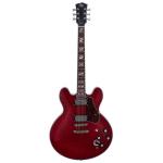 SX SEL6CTRD Archtop Transparent Red Guitarra Eléctrica