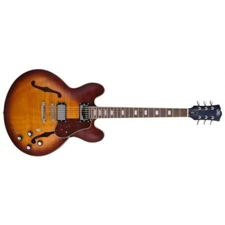 Guitarras Eléctricas SX SEL6FODS Semicaja Desert Sunburst Guitarra Eléctrica