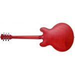 SX SEL6FOTRD Semicaja Transparent Red Guitarra Eléctrica