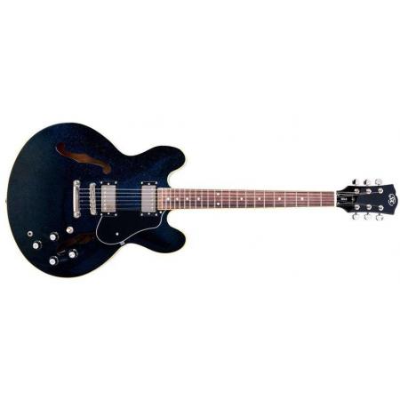 Guitarras Eléctricas SX SEL6GBU Semicaja Glitter Blue Guitarra Eléctrica