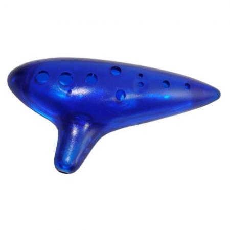Ocarinas Woodi WRO-917-MBL Ocarina Transparente Azul Fuerte