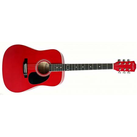 Guitarras Acústicas Memphis FG02941RD Guitarra Acústica Roja