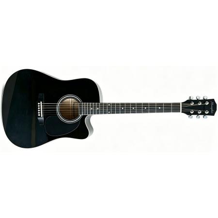 Guitarras Acústicas Memphis FG02941CBK Cutaway Guitarra Acústica Negra