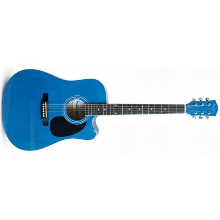 Guitarras Acústicas Memphis FG02941CBL Cutaway Guitarra Acústica Azul