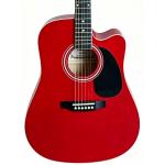 Memphis FG02941CRD Cutaway Guitarra Acústica Roja