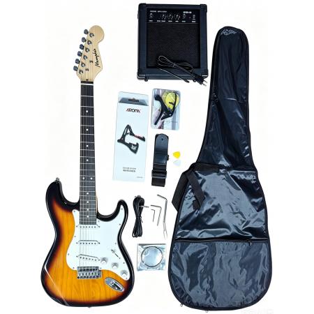 Pack guitarra eléctrica Memphis YSKG01SB Stratocaster Sunburst Pack Guitarra Eléctrica