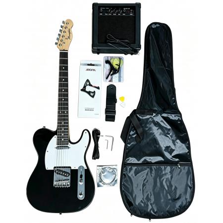 Pack guitarra eléctrica Memphis YSKG03BK Telecaster Negra Pack Guitarra Eléctrica