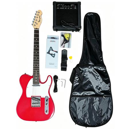 Pack guitarra eléctrica Memphis YSKG03RD Telecaster Pack Roja