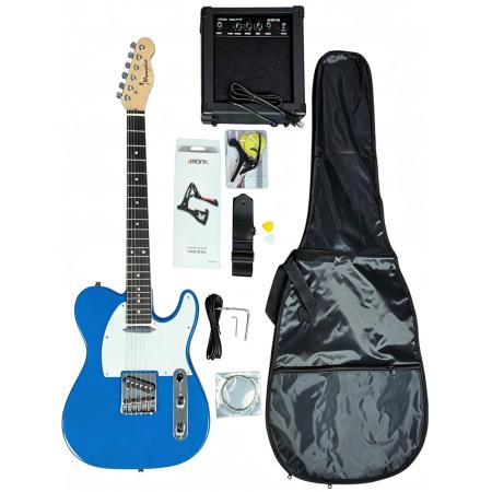 Pack guitarra eléctrica Memphis YSKG03BL Telecaster Azul Pack Guitarra Eléctrica