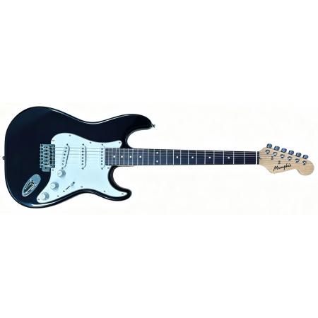 Guitarras Eléctricas Memphis YSKG01BK Stratocaster Negra Guitarra Eléctrica