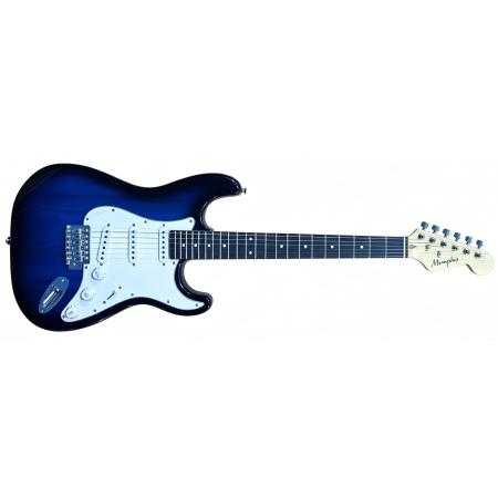 Guitarras Eléctricas Memphis YSKG01BL Stratocaster Azul Guitarra Eléctrica
