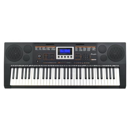 Teclados Electrónicos Memphis KBD6101 61 Teclas Teclado Electrónico con Sensibilidad